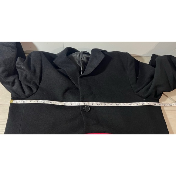Nordstrom Men's Mason Wool Cashmere Blend Overcoat CoatJacket Black Size M Pea Coats